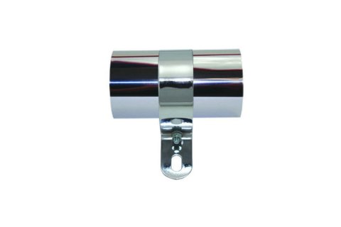 Ignition Coil Bracket - Canister Style - Remote Mount - Coil Cover Included - Steel - Chrome - Universal - Each
