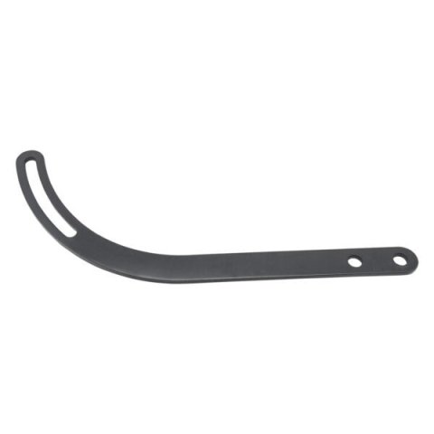 Alternator Bracket - Driver / Passenger Side - Upper - Head Mount - 1 in Wide x 14 in Long - 4 in Long Adjustment Slot - Steel - Black Paint - Universal - Each