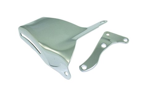 Alternator Bracket - O.E. Style - Passenger Side - Steel - Chrome - Long Water Pump - Small Block Chevy - Kit