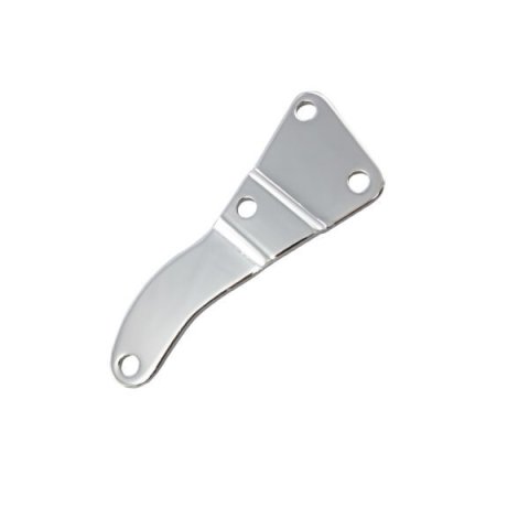 Alternator Bracket - Driver Side - Low Mount - Head Mount - Steel - Chrome - Long Water Pump - Big Block Chevy - Kit