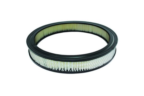Air Filter Element - Round - 14 in Diameter - 2 in Tall - Wire Mesh Included - Paper - White - Universal - Each
