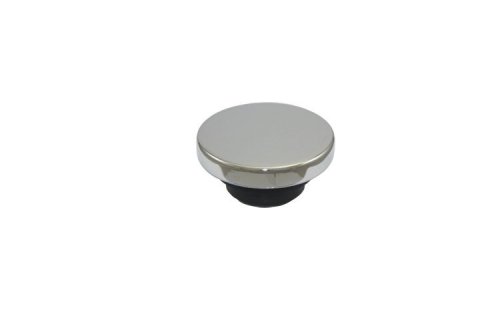 Oil Fill Cap - Push-In - Round - 1-1/4 in Valve Cover Hole - Steel - Chrome - Each