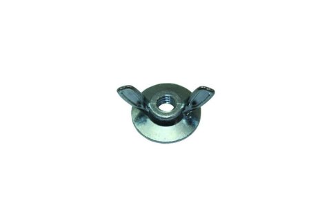 Air Cleaner Nut - Wing - 1/4-20 in Thread - Steel - Chrome - Each