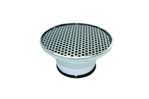 Velocity Stack - 8.875 in Diameter - 4.5 in Tall - 5-1/8 in Carb Flange - Filtered - Steel - Chrome - Each