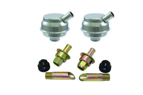 Crankcase Evacuation System - Weld-On - Breathers / Grommets / Check Valves / Nipples - Requires 5/8 in Hose - Steel - Universal - Kit