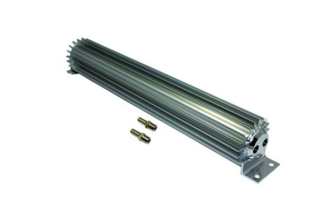 Fluid Cooler - Dual Pass - 20.375 x 2.25 x 3.25 in - Heat Sink - 3/8 in NPT Female Inlet / Outlet - Aluminum - Clear Anodized - Each