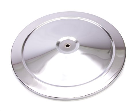 Air Cleaner Lid - Muscle Car Style - 10 in Round - Steel - Chrome - Each