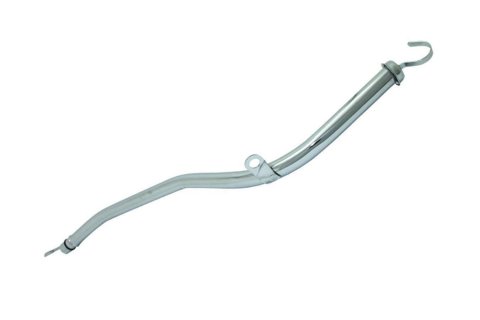 Transmission Dipstick - Transmission Mount - Solid Tube - 24 in Long - Steel - Chrome - Powerglide - Each