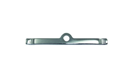 Valve Cover Hold Down Tabs - 4.75 in Wide - Steel - Chrome - Small Block Chevy - Each