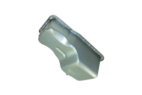 Engine Oil Pan - Front Sump - Stock Capacity - Stock Depth - Steel - Natural - Small Block Ford - Each