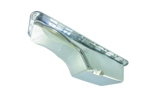 Engine Oil Pan - Front Sump - Stock Capacity - Stock Depth - Steel - Chrome - Ford FE-Series - Each