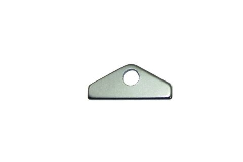Valve Cover Hold Down Tabs - Mini - 1.5 in Wide - Steel - Chrome - Universal - Each