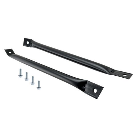 Body Brace - Radiator Reinforce - Steel - Black Powder Coat - GM F-Body 1967-69 - Pair