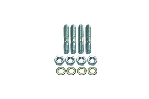 Carburetor Stud - 5/16-18 and 5/16-24 in Thread - 1.375 in Long - Steel - Zinc Oxide - Set of 4