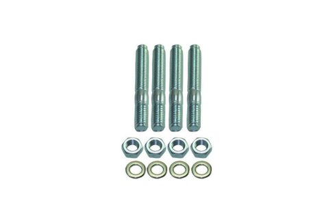 Carburetor Stud - 5/16-18 and 5/16-24 in Thread - 2 in Long - Steel - Zinc Oxide - Set of 4