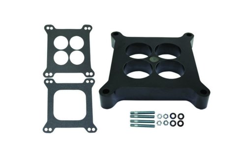 Carburetor Adapter - 1 in Thick - 4 Hole - Carter AFB to Square Bore - Gaskets / Hardware Included - Phenolic - Natural - Each