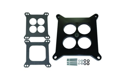 Carburetor Adapter - 0.5 in Thick - 4 Hole - Carter AFB to Square Bore - Gaskets / Hardware Included - Phenolic - Natural - Each
