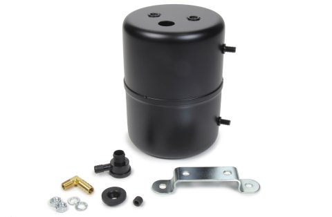 Vacuum Reservoir - Bracket / Check Valve / Hardware Included - Steel - Black Powder Coat - Each