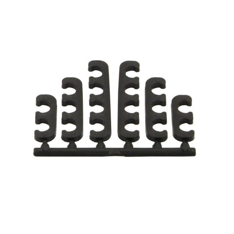 Spark Plug Wire Loom - 8 mm - Plastic - Black - Clip Style - Kit