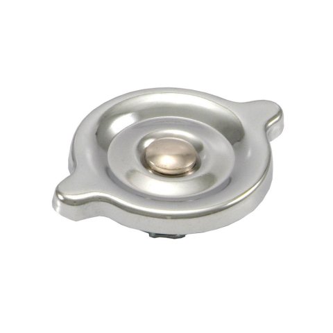Oil Fill Cap - Twist-On - Round - Steel - Chrome - Each