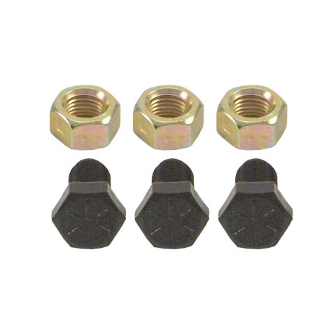 Torque Converter Bolt Kit - 3/8-24 in Thread - 0.625 in Long - Hex Head - Steel - Powerglide / TH350 / 400 - Kit