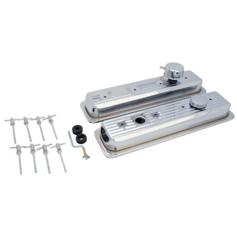 Engine Dress Up Kit - Breather / Grommets / Hardware / Valve Covers - Steel - Small Block Chevy - Kit
