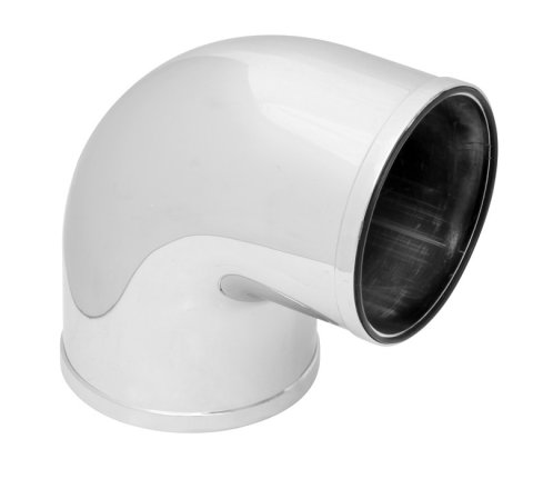 Tubing Elbow - 90 Degree - 3 in OD - Plastic - Chrome - Each