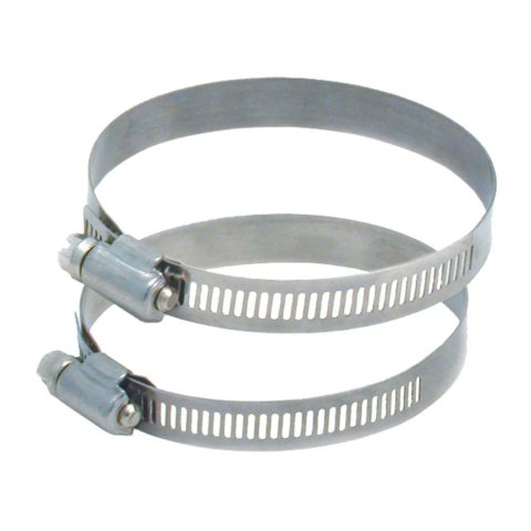 Hose Clamp - Worm Gear - 3 in - Stainless - Pair