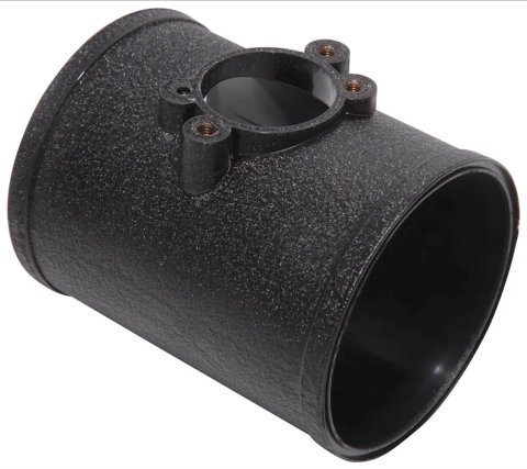 Mass Air Meter Housing - 3 in Diameter - 3 MAFS Pads Included - Plastic - Black - Kit