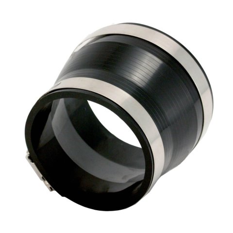 Air Induction Hose - 3.5 to 3 in Diameter Reducer - 3 in Long - Clamps Included - Plastic - Black - Each