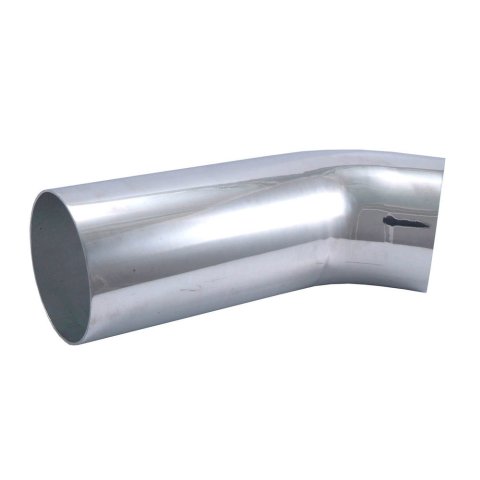 Tubing Elbow - 45 Degree - 4 in OD - Aluminum - Polished - Each