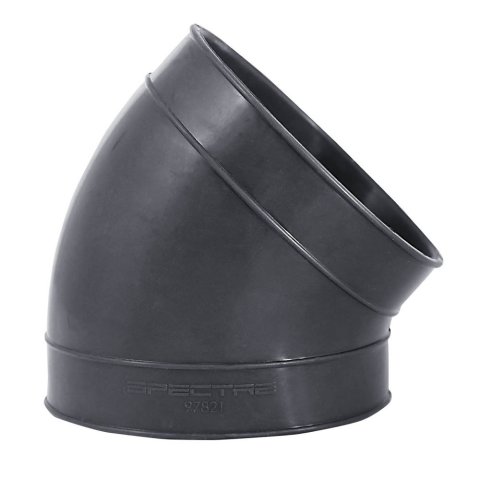Tubing Coupler - 45 Degree - 4 in Inlet - 4 in Outlet - Rubber - Black - Each