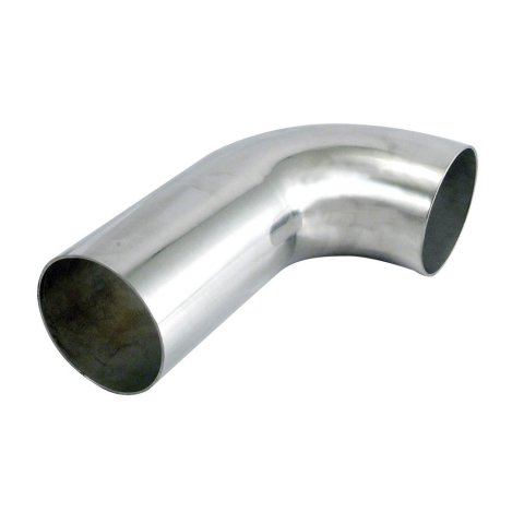 Aluminum Tubing Bend - 90 Degree - Mandrel - 4 in Diameter - 4 in Radius - Aluminum - Polished - Each