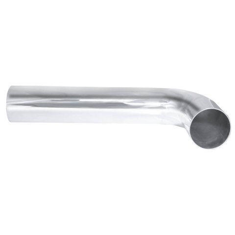 Aluminum Tubing Bend - 90 Degree - Mandrel - 4 in Diameter - 4 in Radius - Aluminum - Polished - Each
