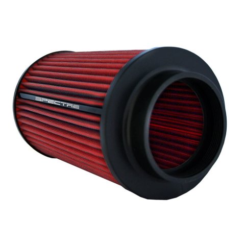 Air Filter Element - Clamp-On - Round - 6 in Diameter - 9.938 in Tall - 3.75 in Flange - Synthetic - Red - Each