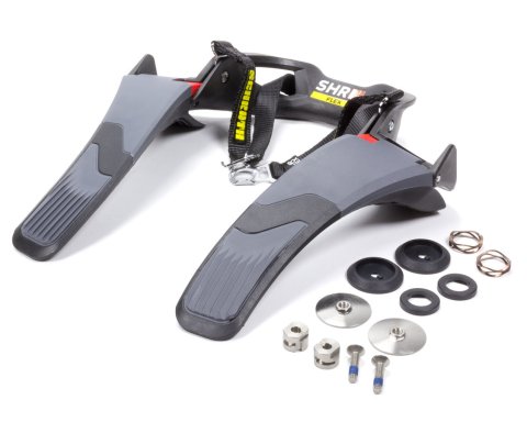 Head and Neck Support - SHR Flex - SFI 38.1 - Angle Adjustable - Carbon Fiber - Medium - Kit