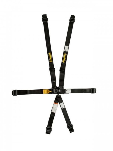 Harness - 5 Point - LatchLink II - Latch and Link - SFI 16.1 - Not Adjustable Lap - Left Side Steel Ratchet Adjuster - Wrap Around - Individual Harnes