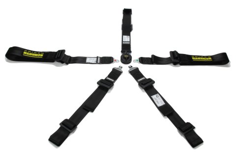 Harness - Profi 2x2 - 5 Point - Camlock - SFI 16.1 - Pull Down Adjust - Wrap Around - Individual Harness - HANS Ready - Black - Kit