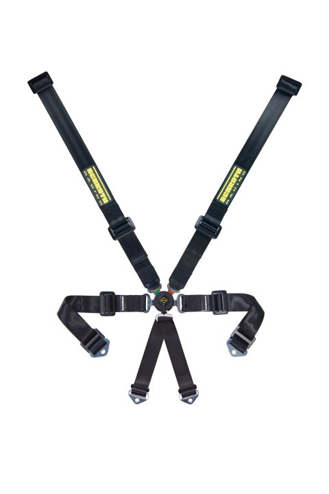 Harness - Profi 2x2 - 6 Point - Camlock - SFI 16.1 - Pull Down Adjust - Wrap Around - Individual Harness - HANS Ready - Black - Kit