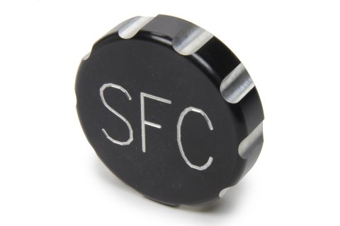 Fuel Cell Filler Cap - Screw-On - Aluminum - Black Anodized - Superior Fuel Cells - Each