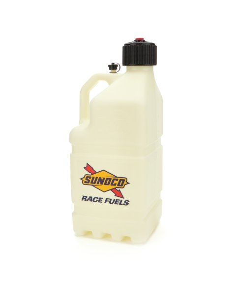 Utility Jug - Gen 3 - 5 gal - 9.5 x 9.5 x 23 in Tall - O-Ring Seal Cap - Screw-On - Vent - Square - Glow In The Dark - Plastic - White - Each