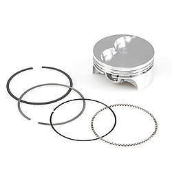 Piston and Ring - Professional Series - Forged - 4.030 in Bore - 1.2 x 1.5 x 3.0 mm Ring Groove - Minus 5.00 cc - Small Block Chevy - Kit