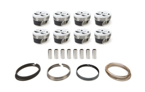 Piston and Ring - Pro 2681 Series - 4.005 in Bore - 0.048 in x 0.06 in x 0.119 in Ring Grooves - Minus 4.50 cc - Small Block Chevy - Kit
