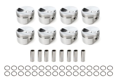 Piston - Forged - 4.560 in Bore - 1/16 in x 1/16 in x 3/16 in Ring Grooves - Plus 17.00 cc - Big Block Chevy - Set of 8
