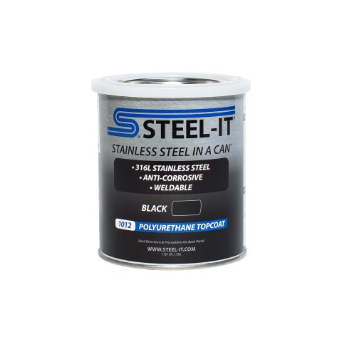 Paint - Stainless Steel in a Can - Urethane - Weldable - Non-Corrosive - Black - 1 qt Can - Each