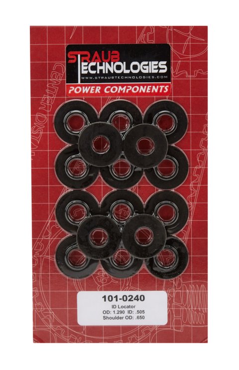 Valve Spring Locator - Inside - 0.060 in Thick - 1.290 in OD - 0.505 in ID - 1.300 in Spring OD - Steel - Set of 16