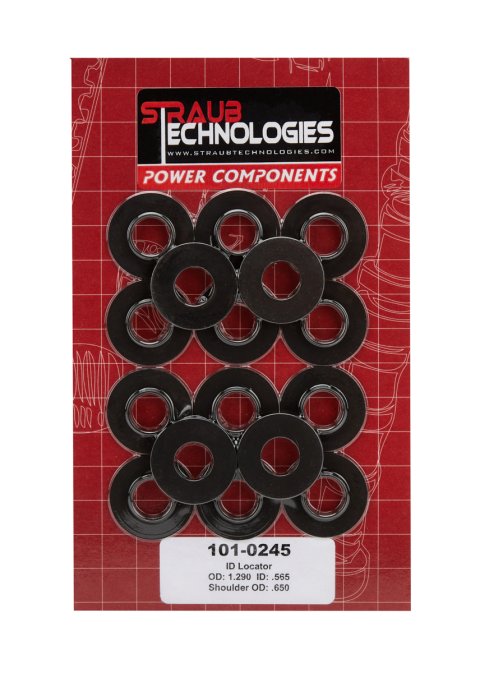 Valve Spring Locator - Inside - 0.060 in Thick - 1.290 in OD - 0.565 in ID - 1.300 in Spring OD - Steel - Set of 16