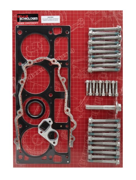 Cylinder Head Gasket - 4.000 in Bore - Bolts Included / Timing Cover Gasket - Multi-Layer Steel - GM LS-Series - Kit