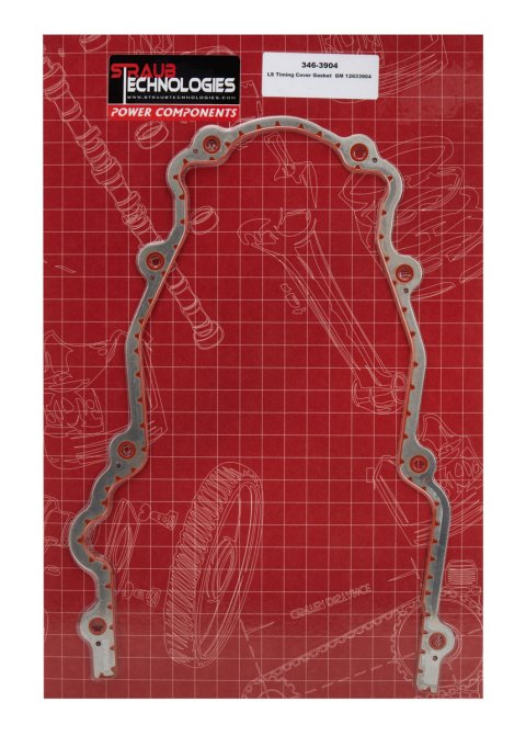 Timing Cover Gasket - 0.06 in Thick - Aluminum / Rubber - GM LS-Series - Each