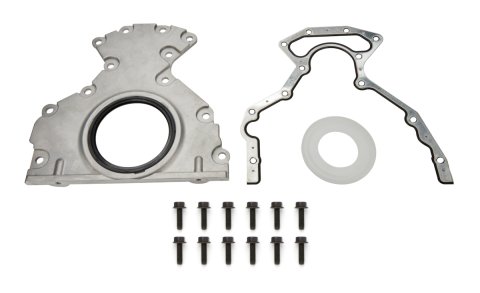 Rear Main Seal Housing - Seal Included - Aluminum - Natural - GM LS-Series - Kit